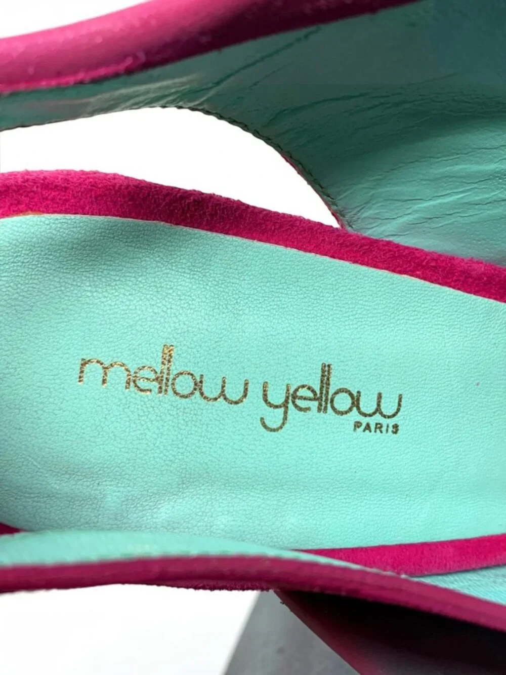 MELLOW YELLOW Nuevo Pink Suede Peep Toe Slingback Bow Pumps
